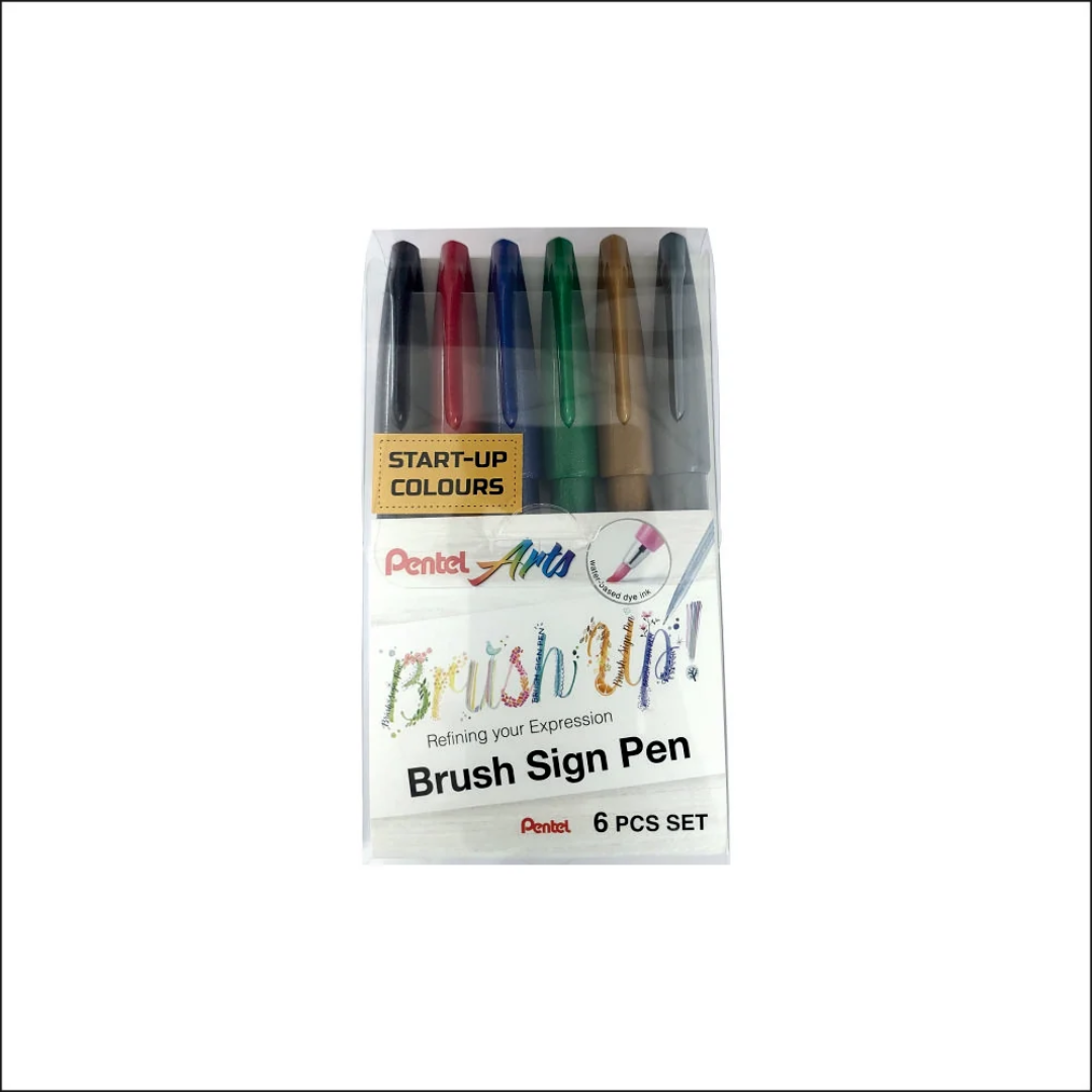 Pentel Arts Brush Sign Pen Set