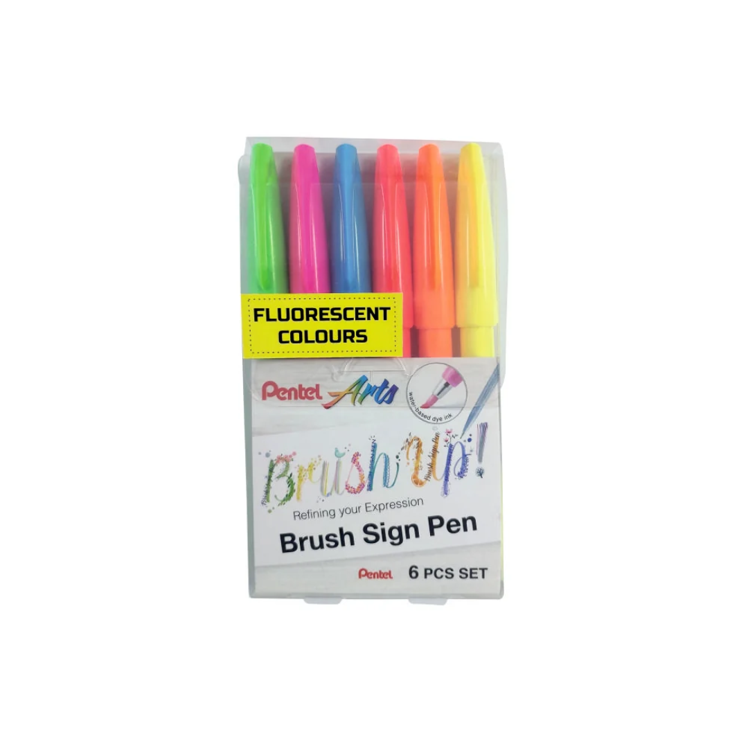 Pentel Arts Brush Sign Pen Set