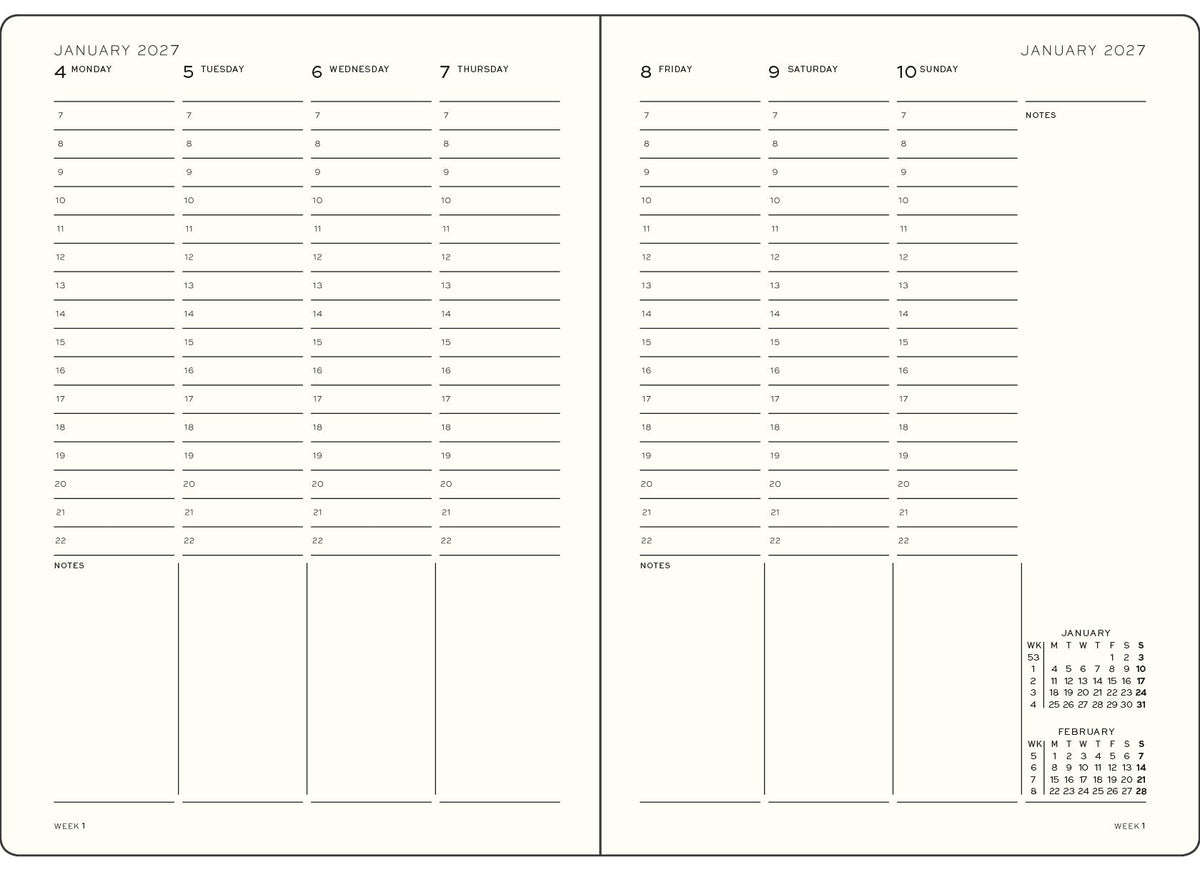 Leuchtturm1917 2027 A4+ Weekly Planner