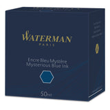 Waterman Ink Bottle (Mysterious Blue - 50 ML) 9000005334. A unique 50 ml ink bottle comes with multi-faceted 9 sides which help you to grasp every remaining drop of ink. Genuine Waterman Ink, France. Onlinemantra.in