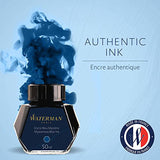 Waterman Ink Bottle (Mysterious Blue - 50 ML) 9000005334. A unique 50 ml ink bottle comes with multi-faceted 9 sides which help you to grasp every remaining drop of ink. Genuine Waterman Ink, France. Onlinemantra.in