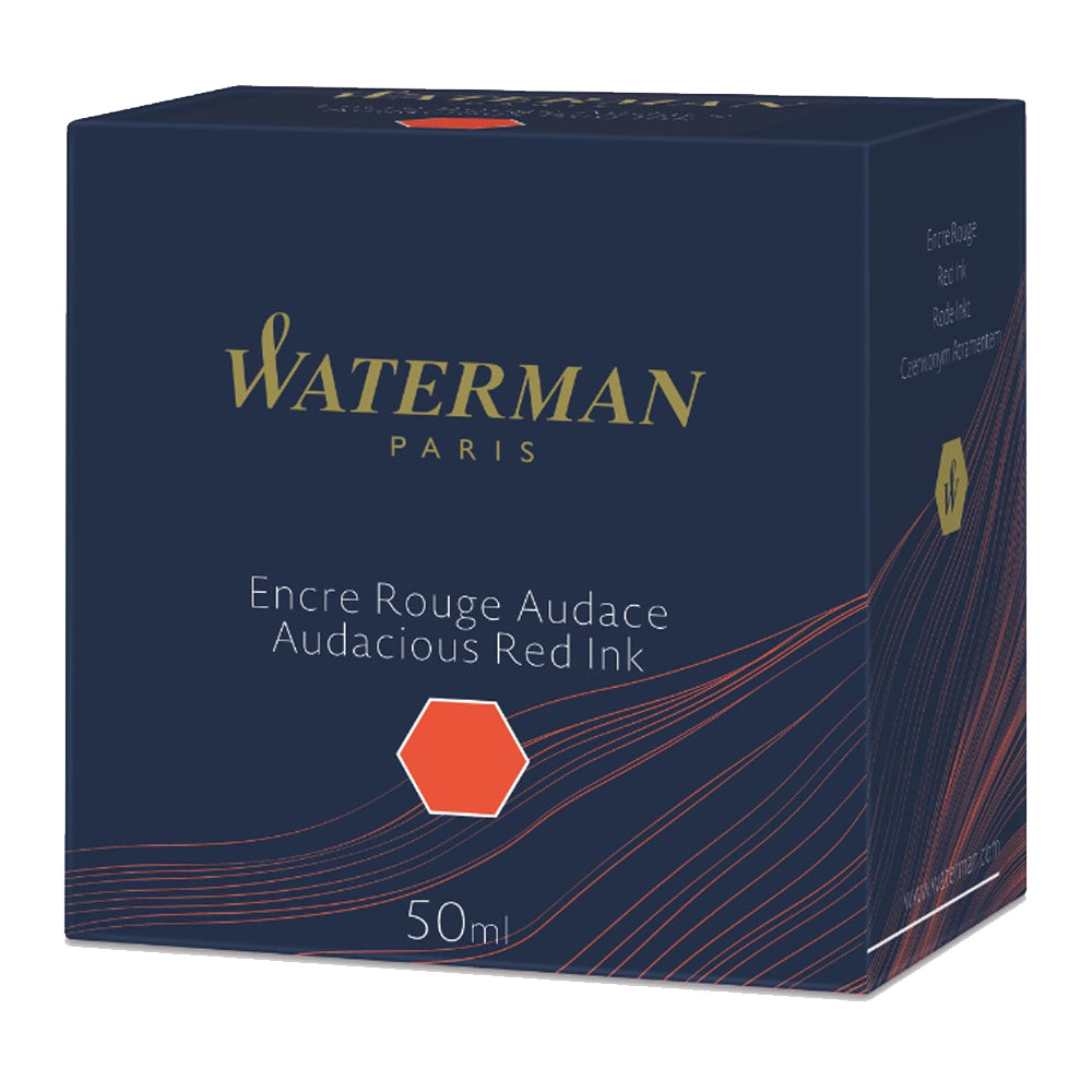 Waterman Ink Bottle (Mysterious Blue - 50 ML) 9000005334. A unique 50 ml ink bottle comes with multi-faceted 9 sides which help you to grasp every remaining drop of ink. Genuine Waterman Ink, France. Onlinemantra.in