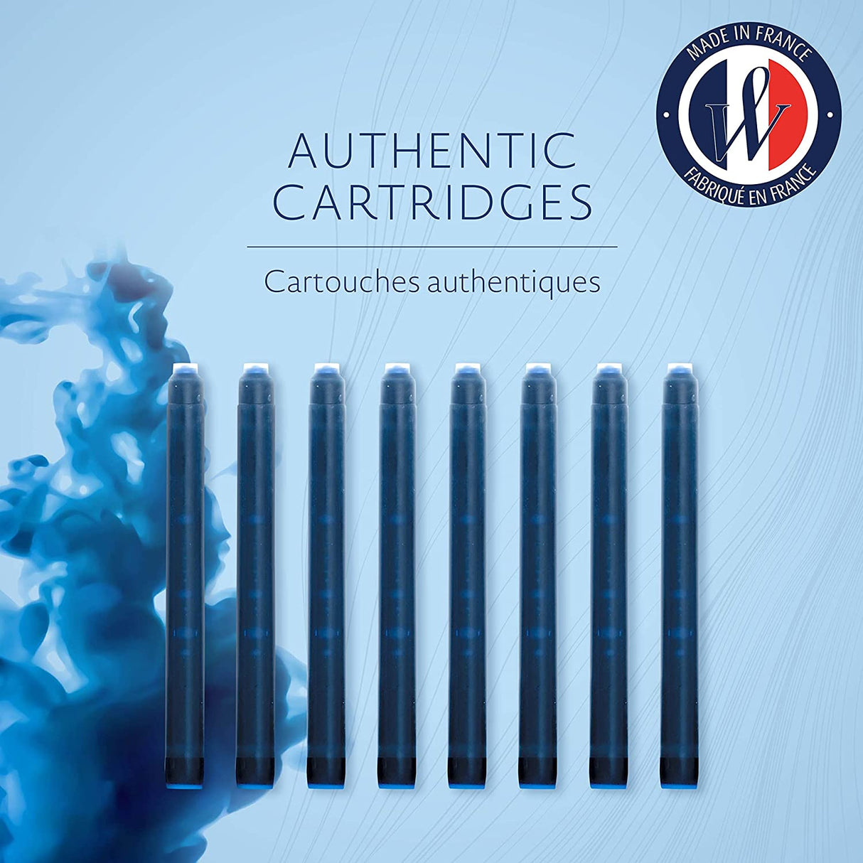 Waterman Ink Bottle (Mysterious Blue - 50 ML) 9000005334. A unique 50 ml ink bottle comes with multi-faceted 9 sides which help you to grasp every remaining drop of ink. Genuine Waterman Ink, France. Onlinemantra.in