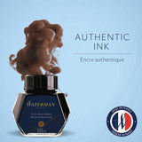 Waterman Ink Bottle (Mysterious Blue - 50 ML) 9000005334. A unique 50 ml ink bottle comes with multi-faceted 9 sides which help you to grasp every remaining drop of ink. Genuine Waterman Ink, France. Onlinemantra.in