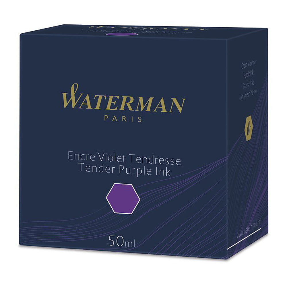 Waterman Ink Bottle (Mysterious Blue - 50 ML) 9000005334. A unique 50 ml ink bottle comes with multi-faceted 9 sides which help you to grasp every remaining drop of ink. Genuine Waterman Ink, France. Onlinemantra.in