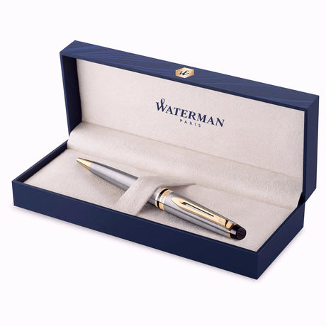 Waterman Expert Stainless Steel GT Ballpoint Pen 9000017145