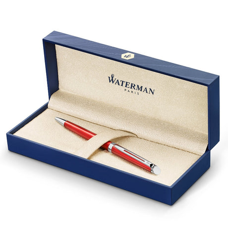 Waterman Hemisphere Matte Stainless Steel Red CT Ballpoint Pen 9000034683