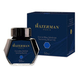 Waterman Ink Bottle (Mysterious Blue - 50 ML) 9000005334. A unique 50 ml ink bottle comes with multi-faceted 9 sides which help you to grasp every remaining drop of ink. Genuine Waterman Ink, France. Onlinemantra.in