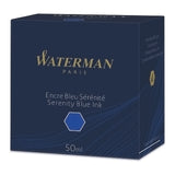 Waterman Ink Bottle (Mysterious Blue - 50 ML) 9000005334. A unique 50 ml ink bottle comes with multi-faceted 9 sides which help you to grasp every remaining drop of ink. Genuine Waterman Ink, France. Onlinemantra.in