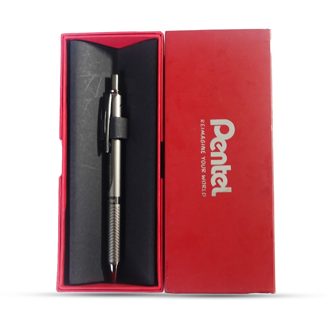 Pentel Energel Metal Black Body Gel Pen