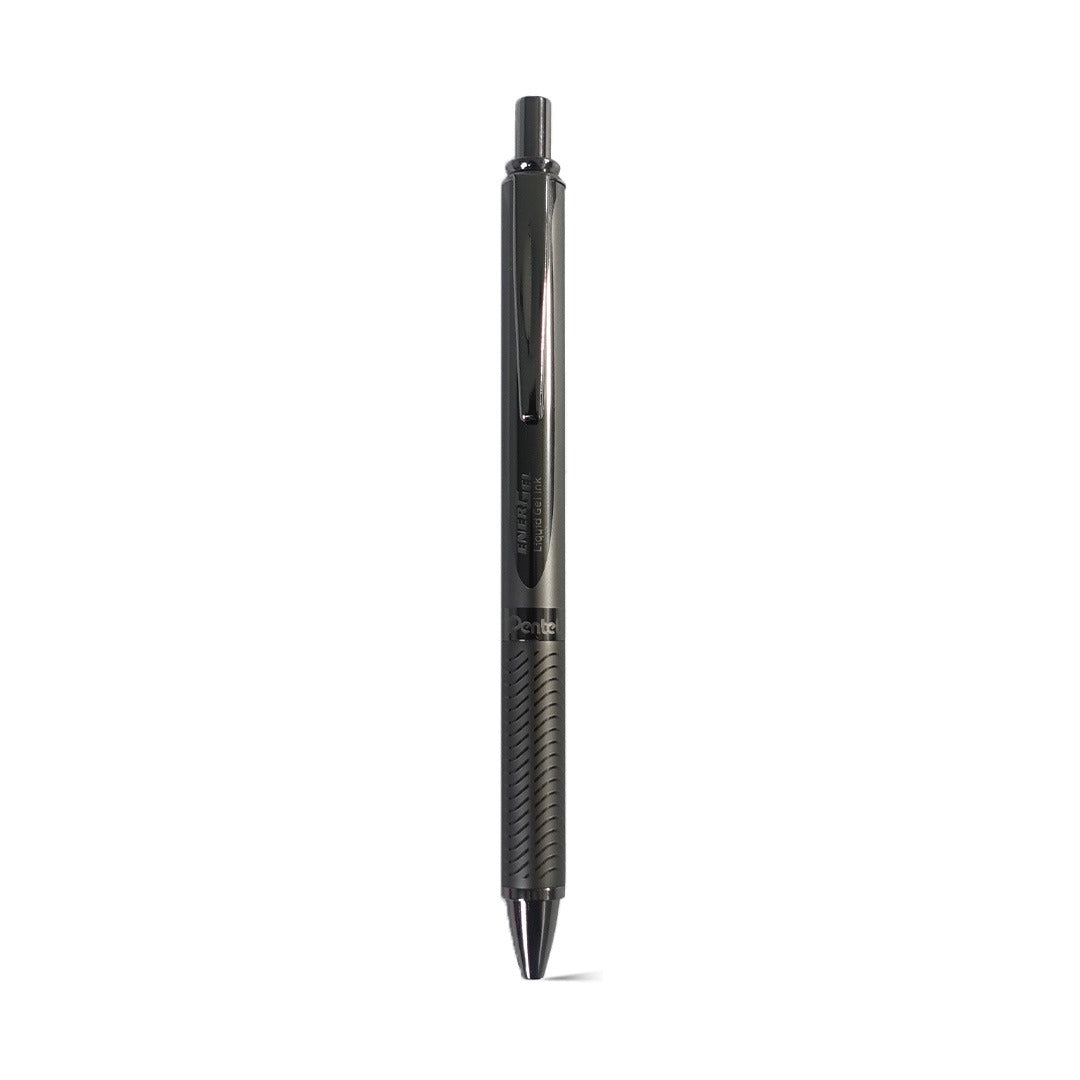 Pentel Energel Metal Black Body Gel Pen