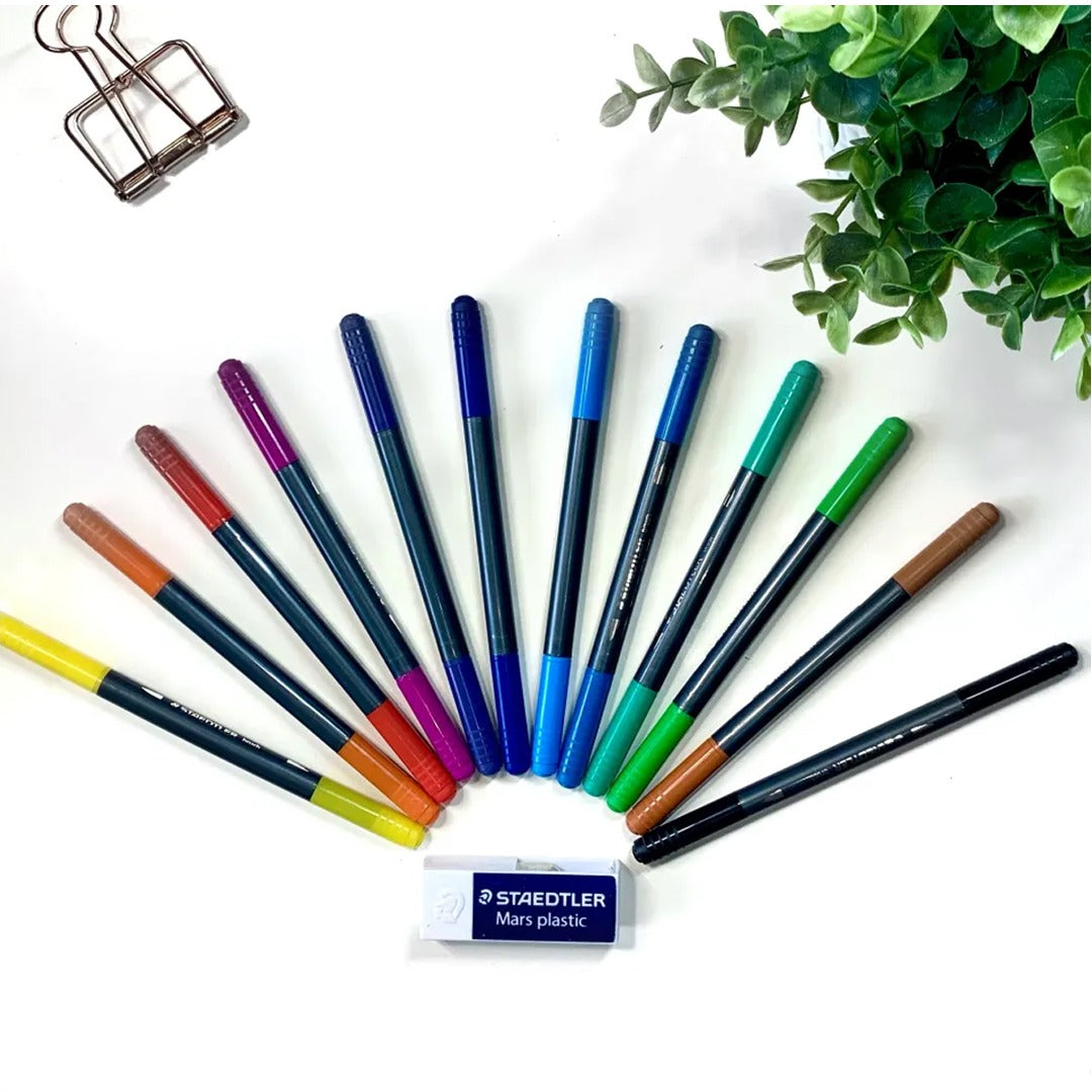 Staedtler Double Ended Watercolour Brush Pens