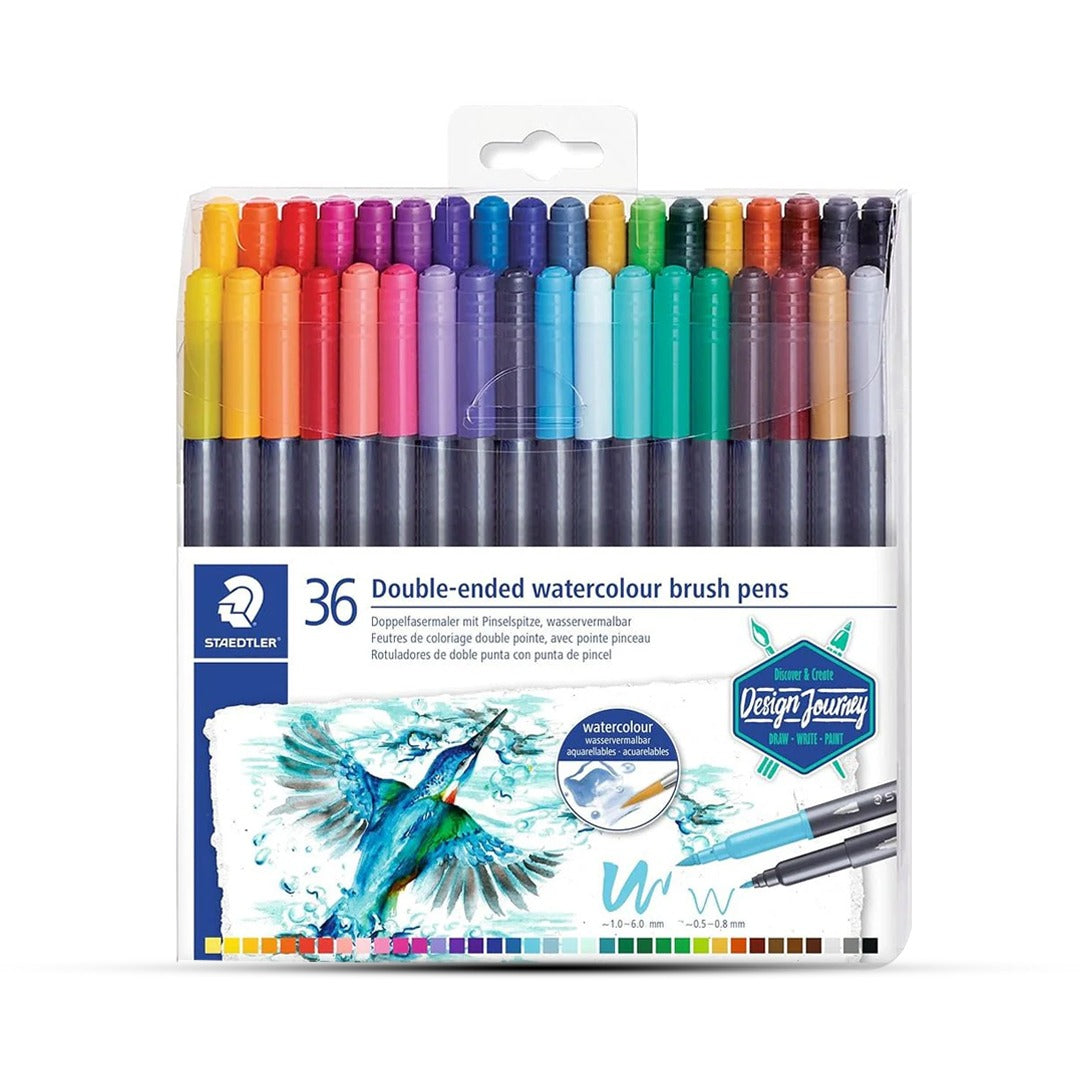 Staedtler Double Ended Watercolour Brush Pens