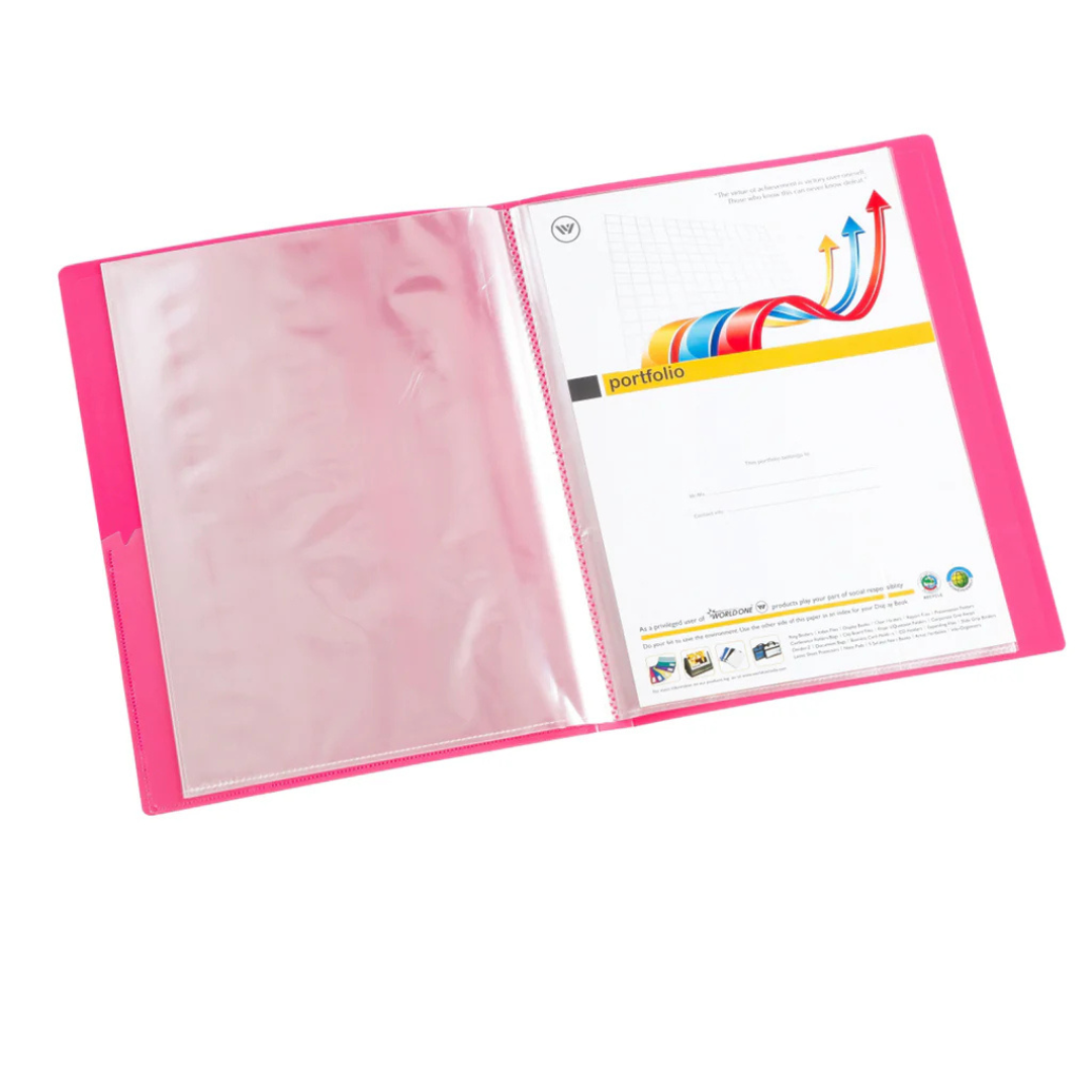 Worldone Display Book, A4- 20 Pockets