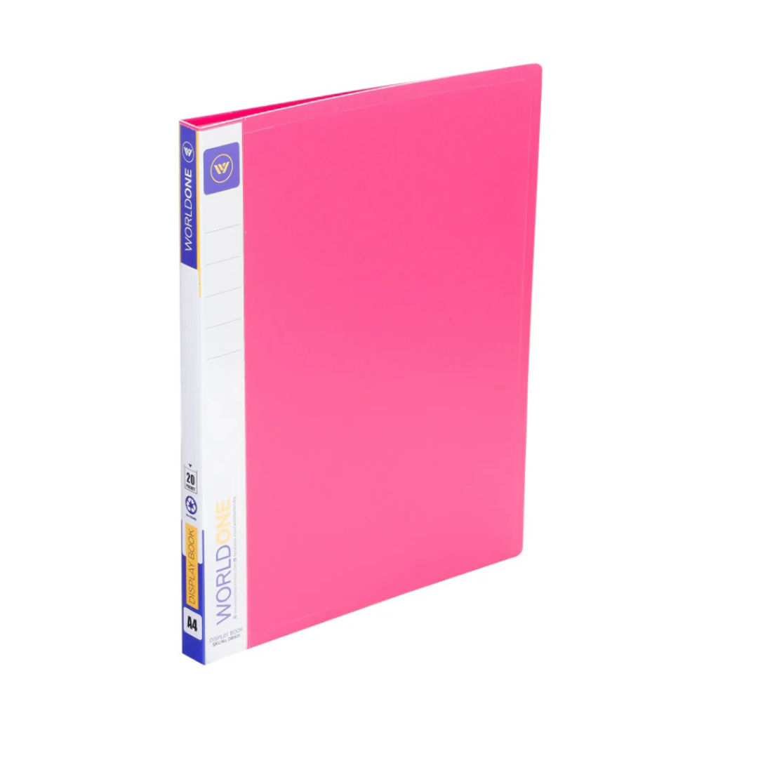 Worldone Display Book, A4- 20 Pockets