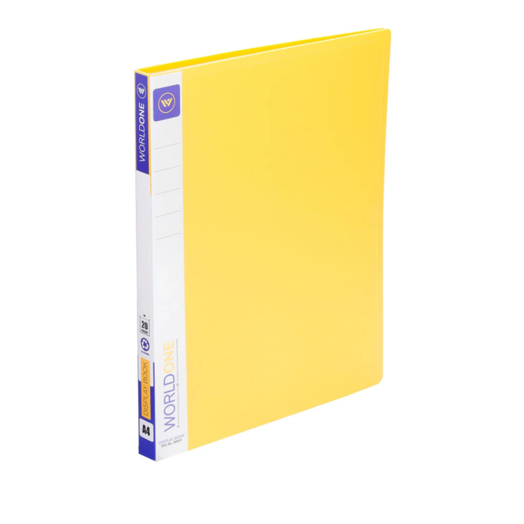 Worldone Display Book, A4- 20 Pockets