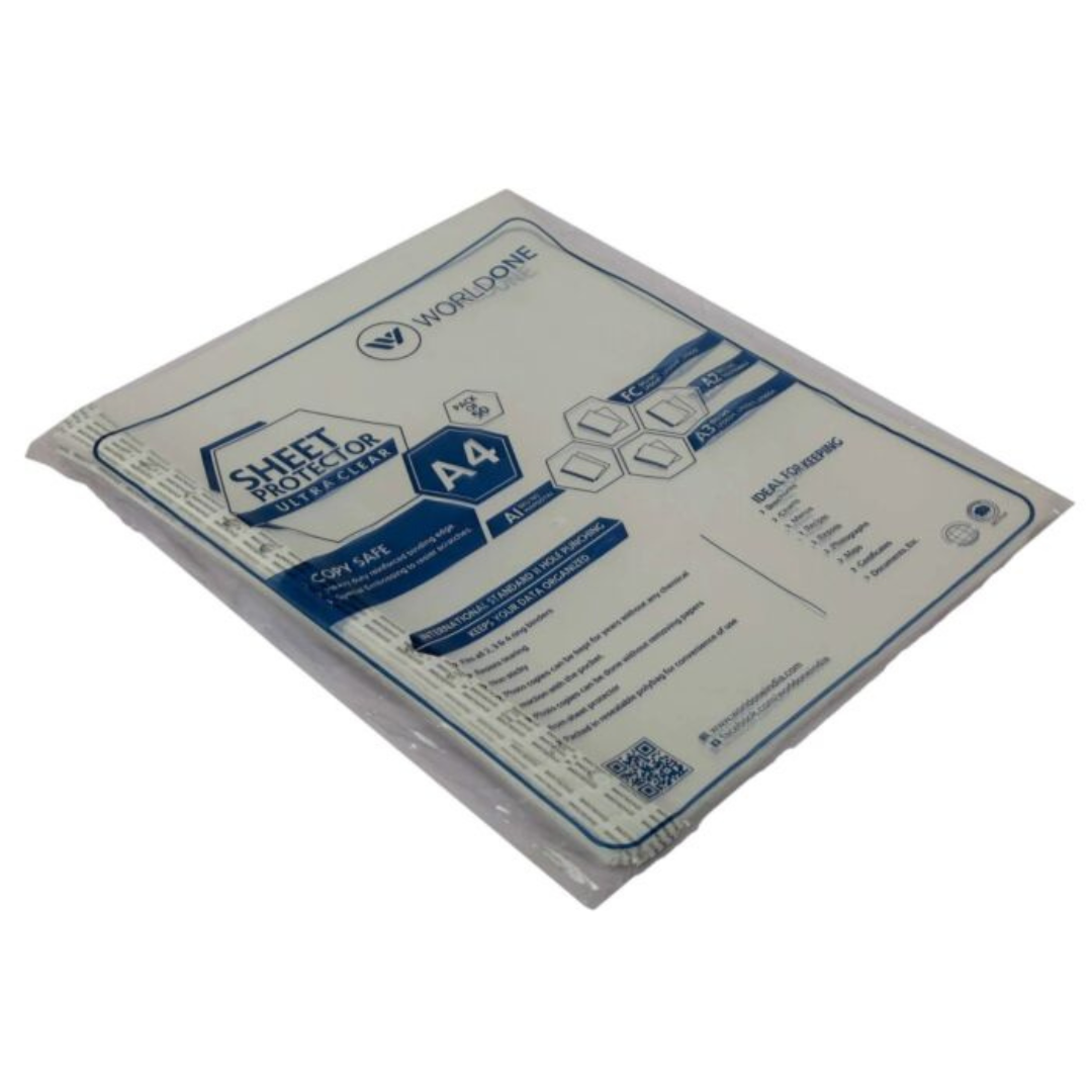 World One Sheet Protector - Pak of 50