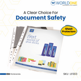 World One Sheet Protector - Pak of 50