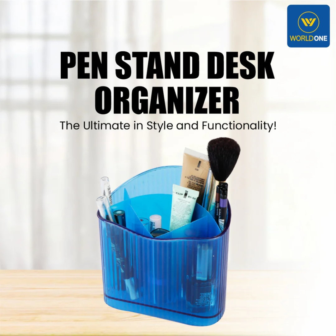 World One WPS334 Flexi Desk Organiser - Blue
