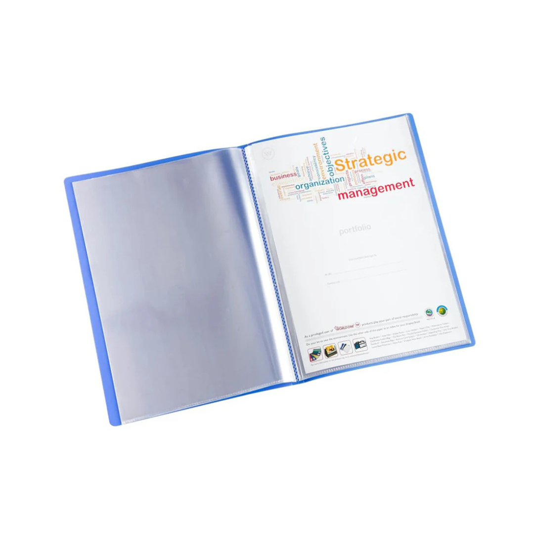 Worldone Clear Book Folder Pack of 2