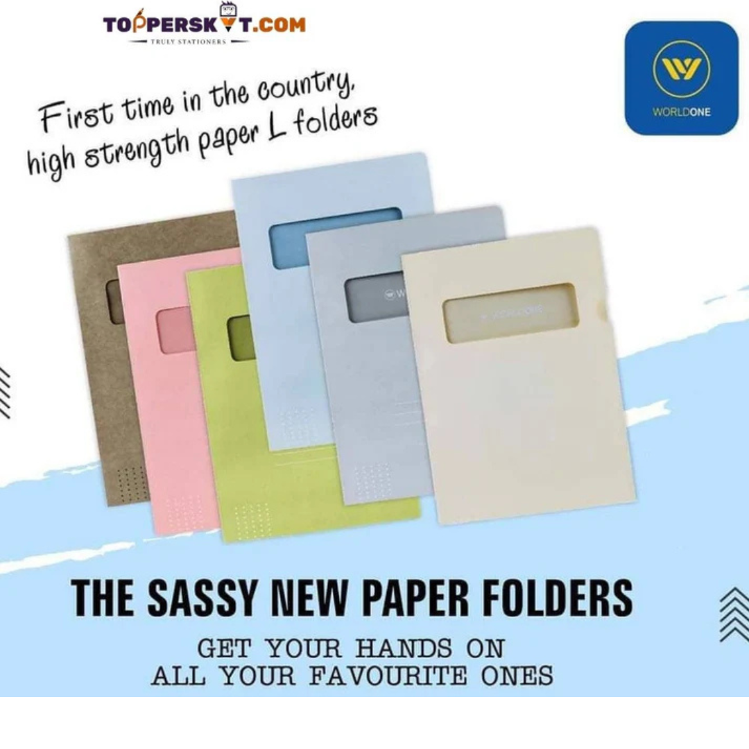 Worldone Eco Friendly Assorted Document Organizer Set of 10