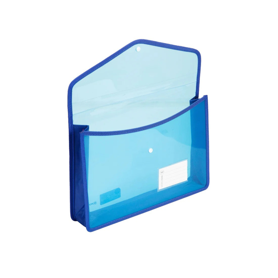 Worldone Flexi Document Bag Button Folder
