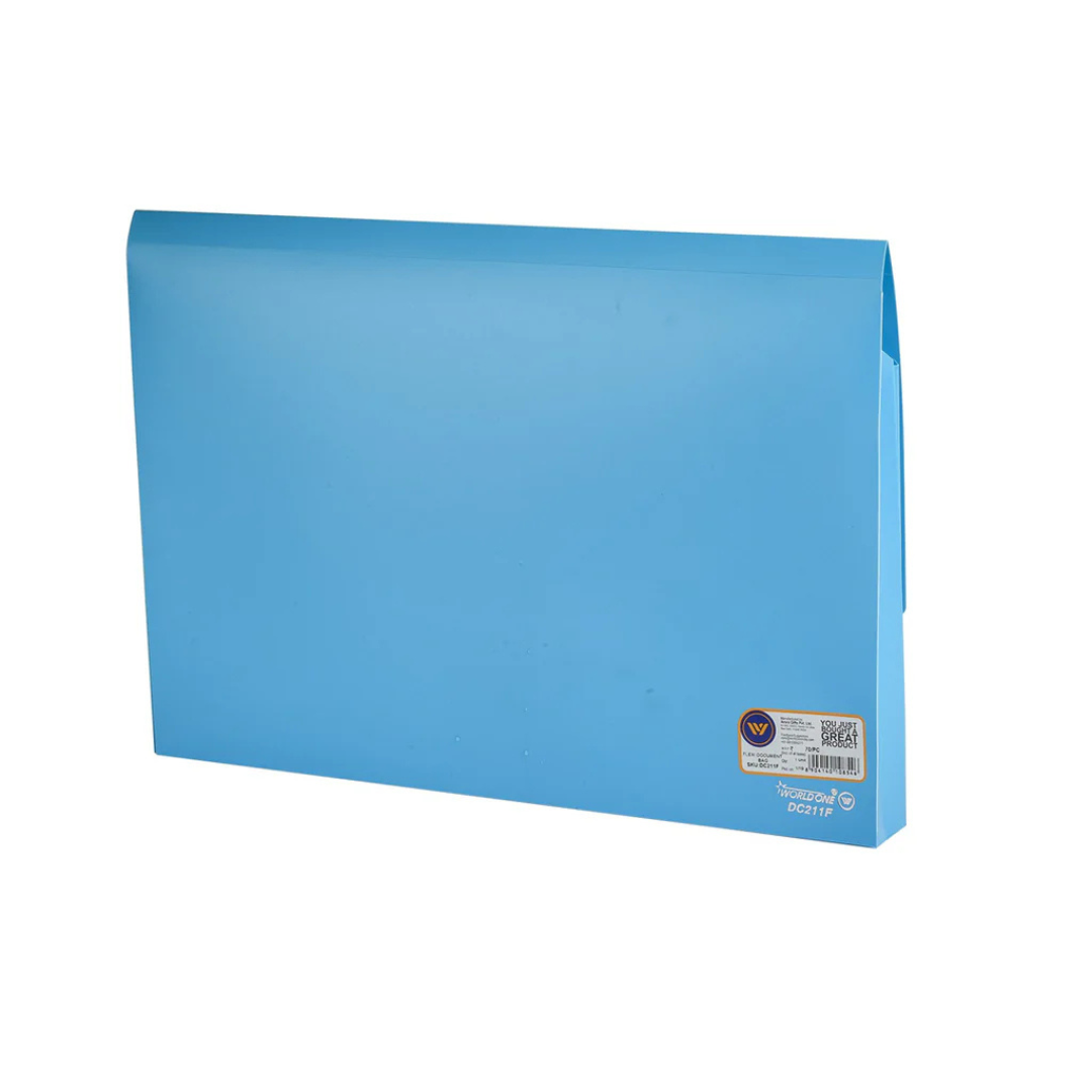 Worldone Multicolor Flexi Document Bag Pack of 5