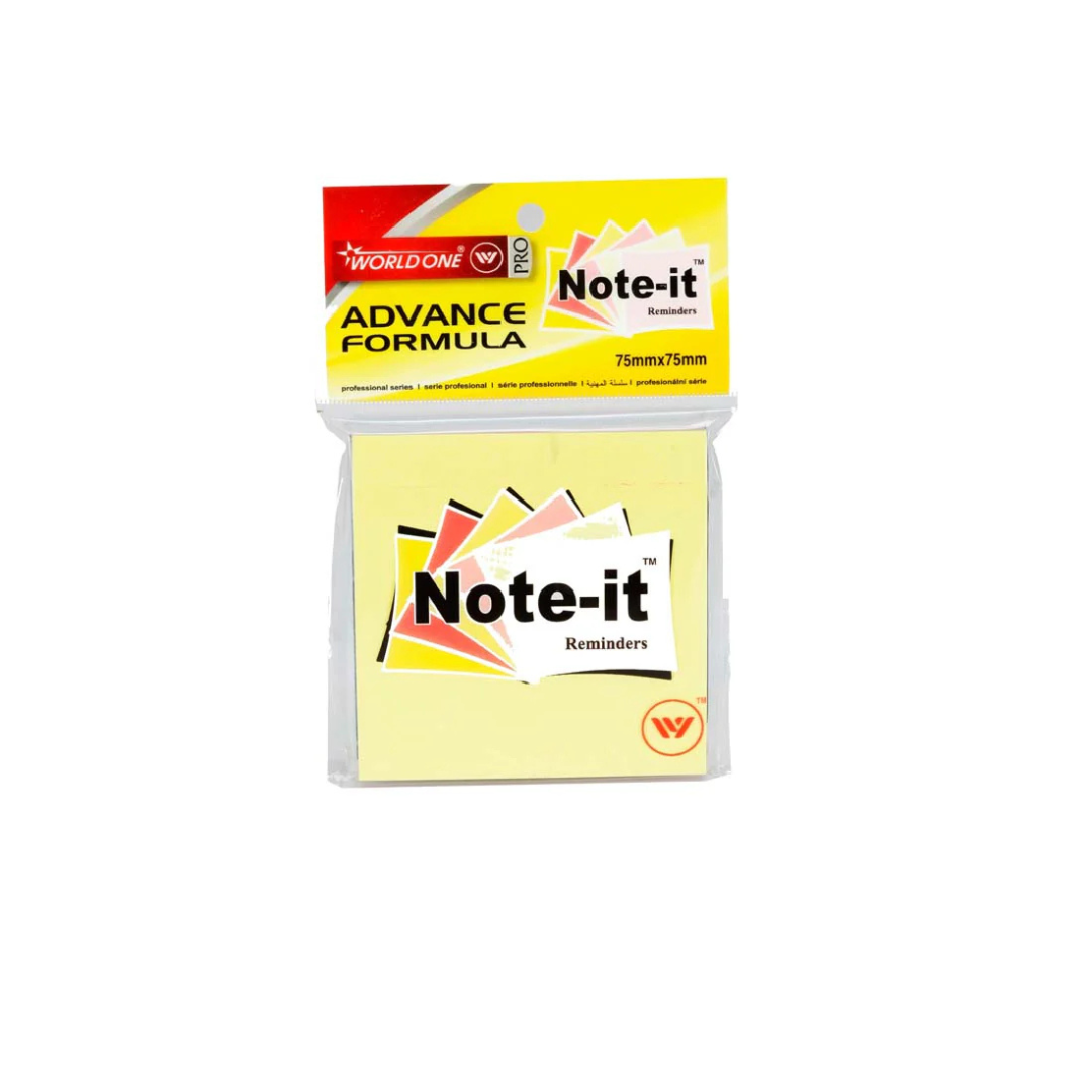Worldone Note IT self-Adhesive and repositionable Sticky Notes – SCOOBOO
