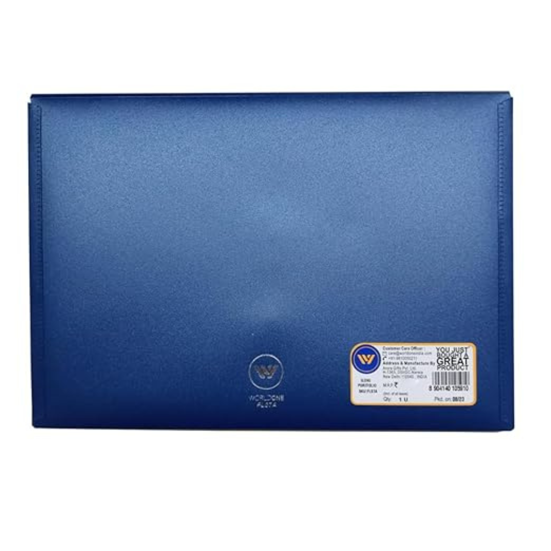 Worldone Sliding Portfolio Folder with Elastic Closure