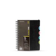 Worldone 5 Section A5 Wiro Ruled Notebook