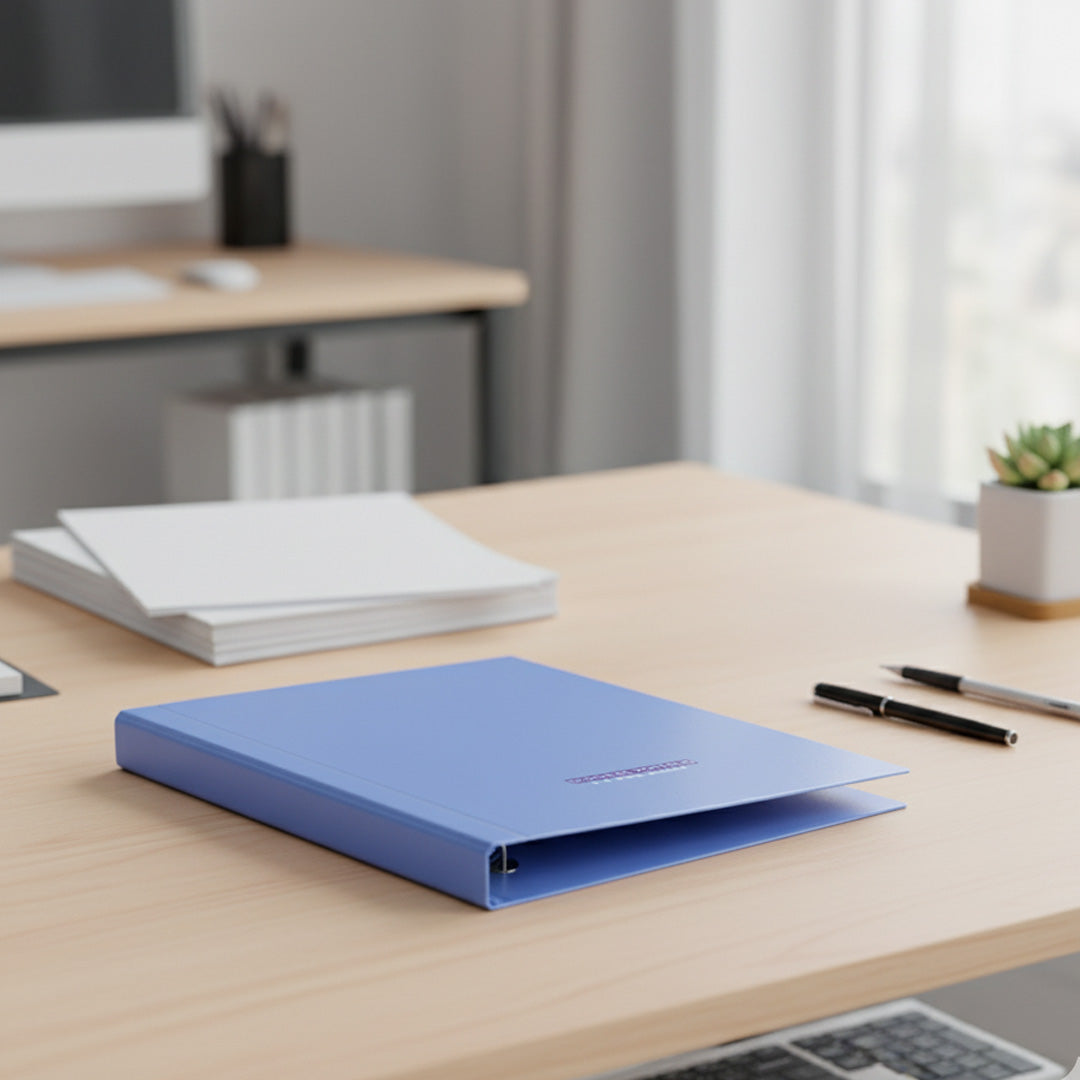 Worldone B4 Blue Ring Binder