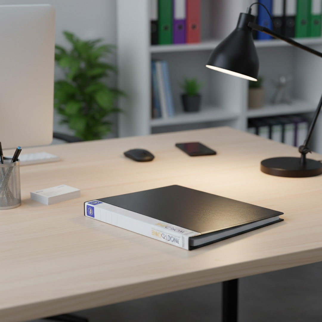 Worldone Black Display Book File