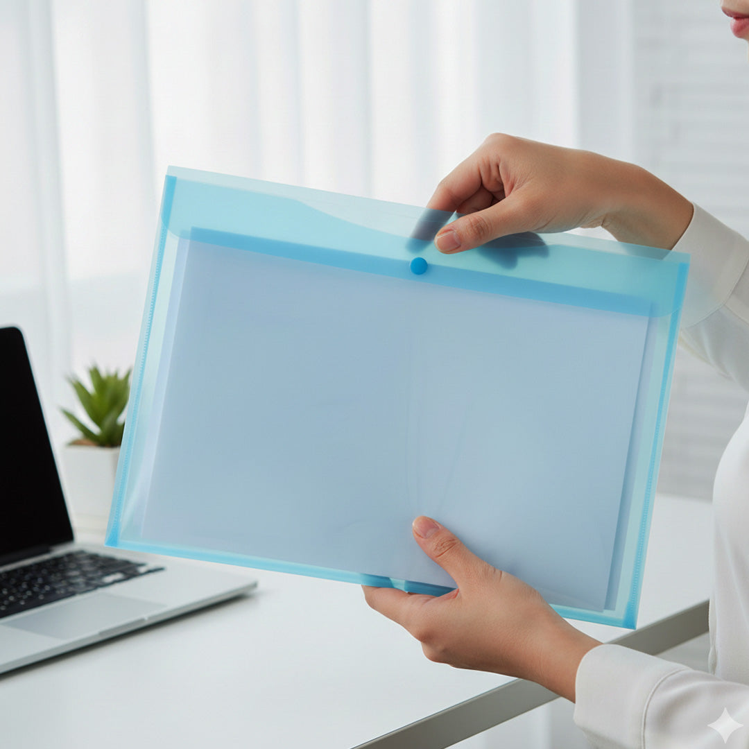 Worldone Button Envelope Horizontal Bag