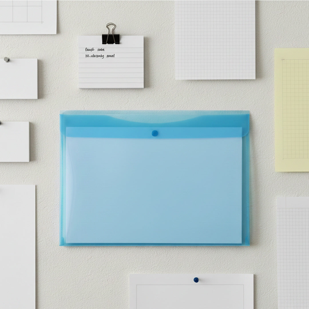 Worldone Button Envelope Horizontal Bag