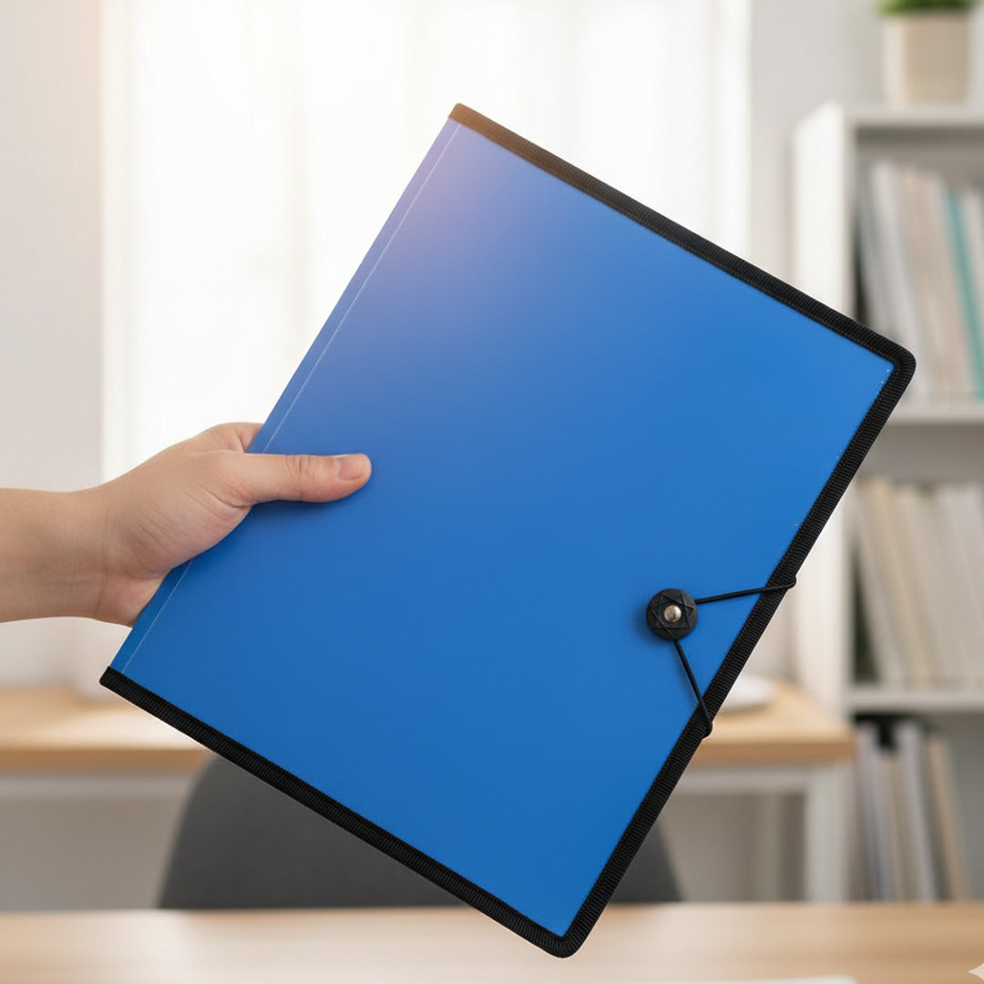 Worldone A4 Conference Folder with Elastic Closure