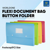 Worldone Multicolor Flexi Document Bag Pack of 5