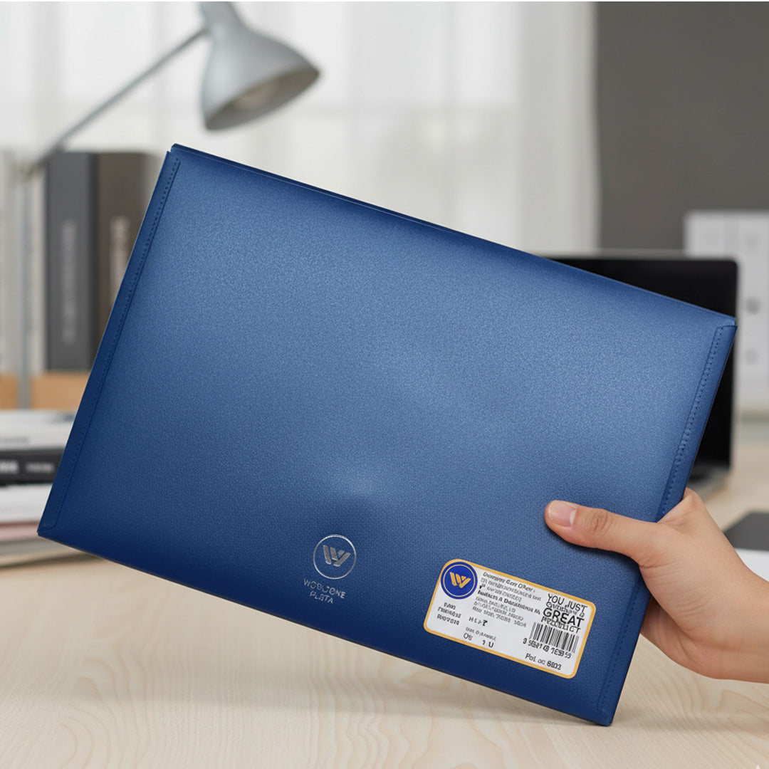 Worldone Sliding Portfolio Folder with Elastic Closure