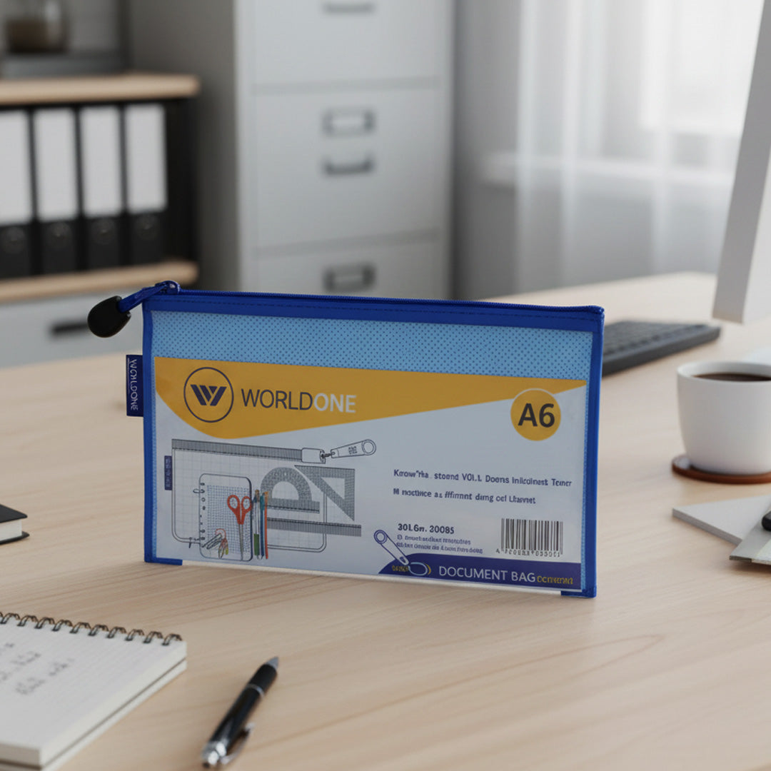 Worldone Transparent Pencil Pouch with Zipper