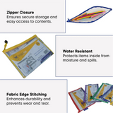 Worldone Transparent Pencil Pouch with Zipper