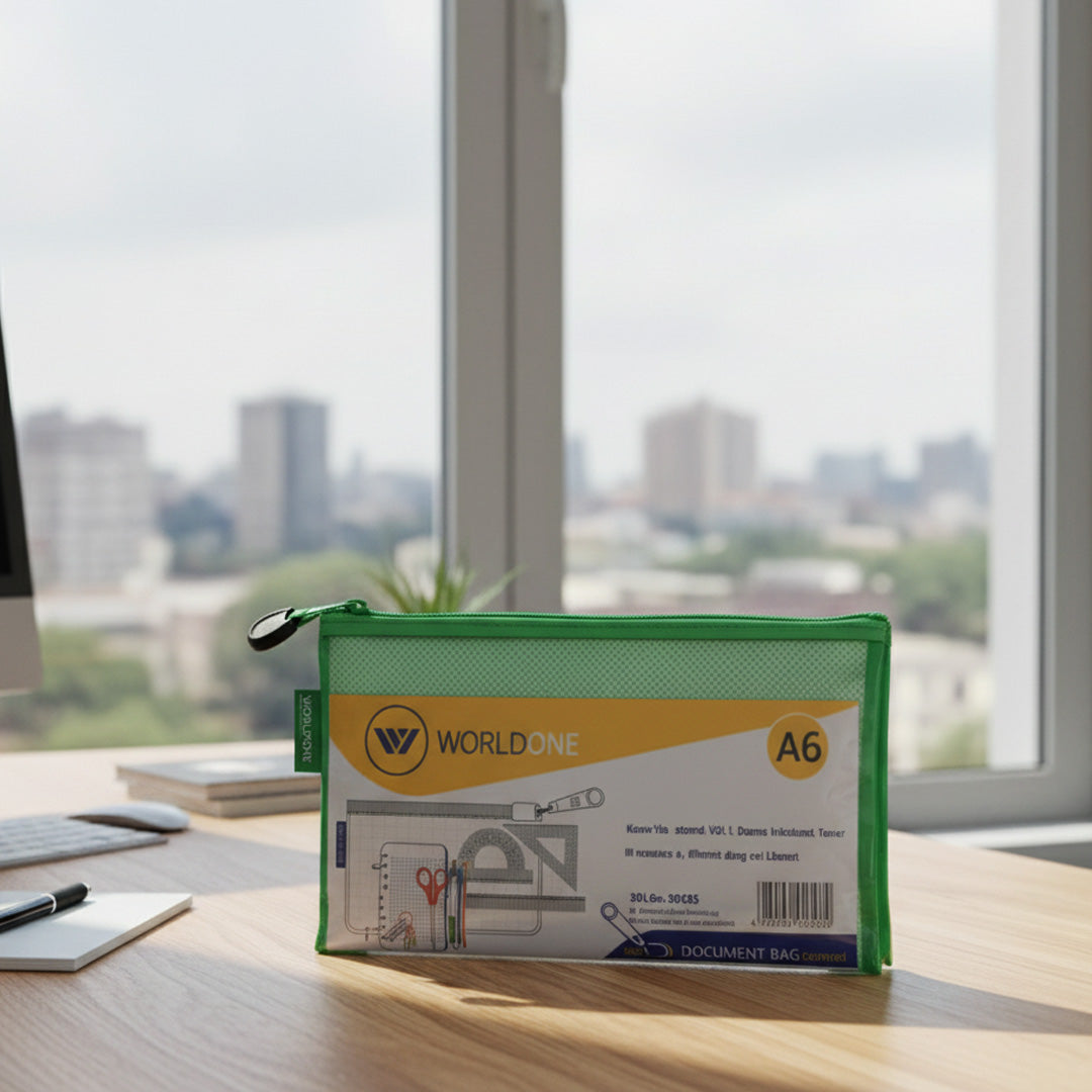 Worldone Transparent Pencil Pouch with Zipper