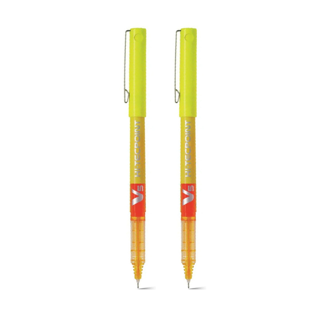 Pilot V5 Hi-Tecpoint Roller Ball Pen Set