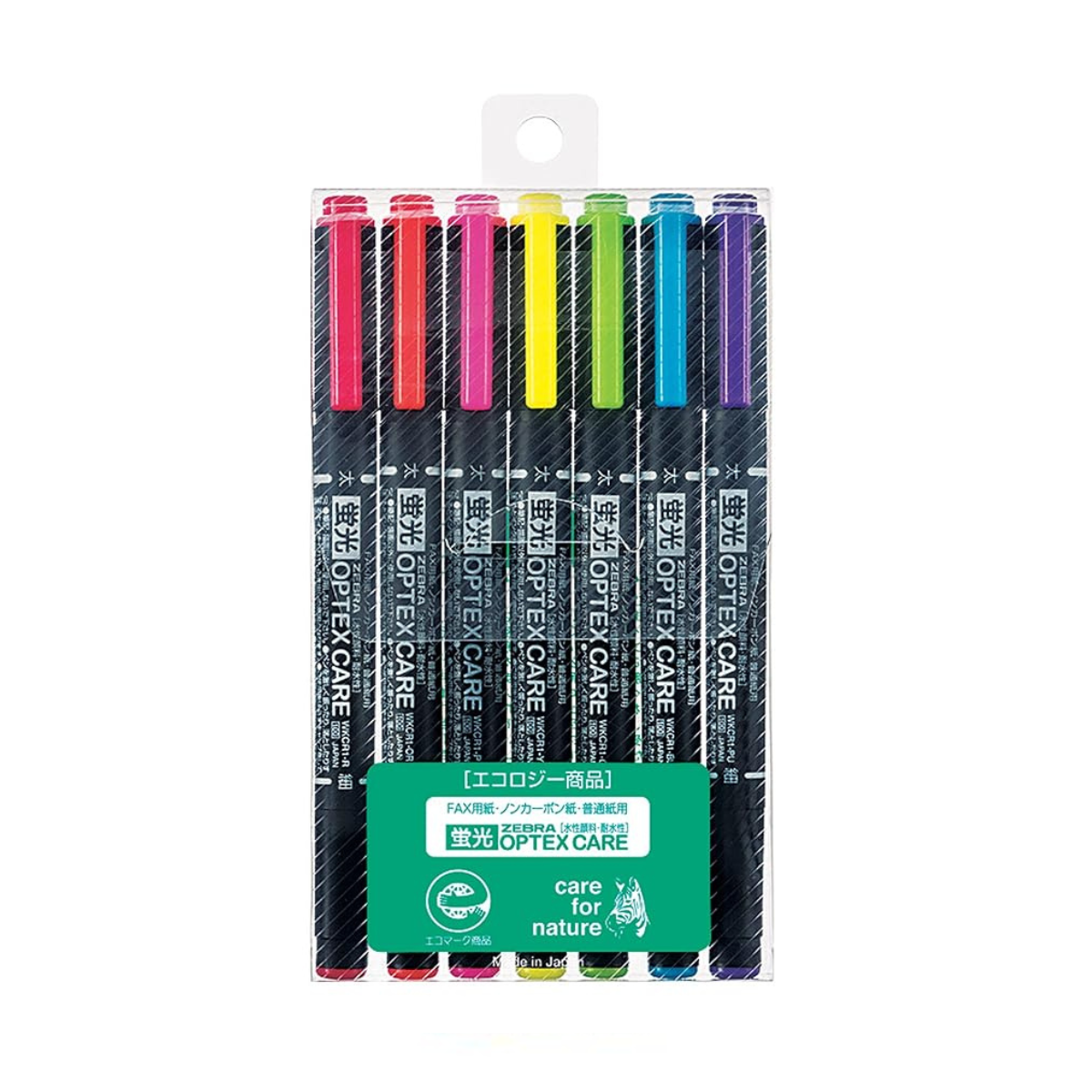 Zebra Optex Care Fluorescent Highlighter Set