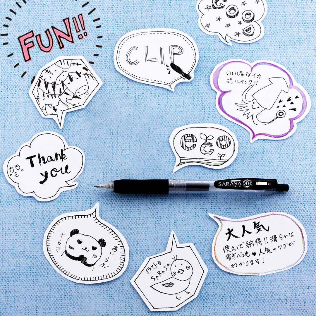 Zebra Sarasa Clip Gel Pen - 1.0mm