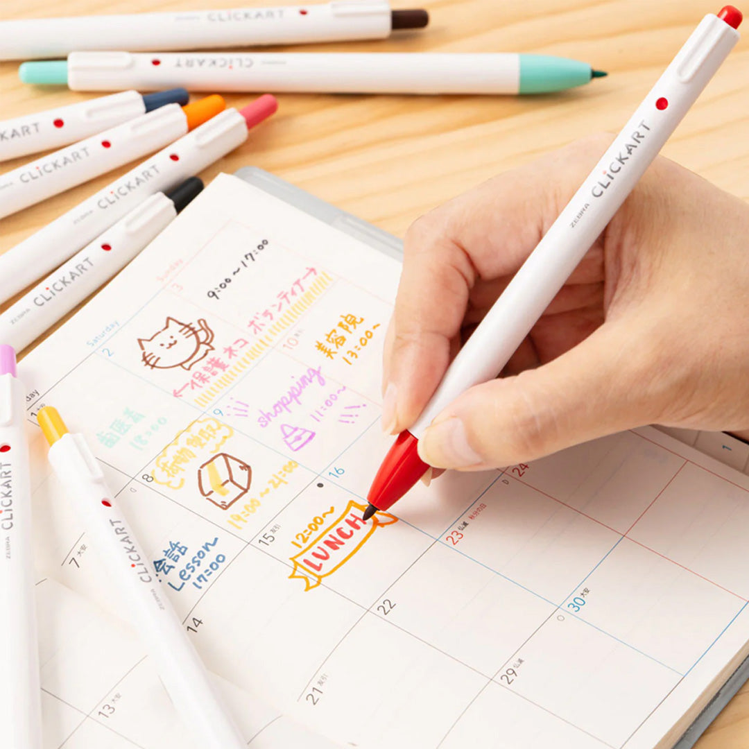 Zebra Clickart Color Pen Set