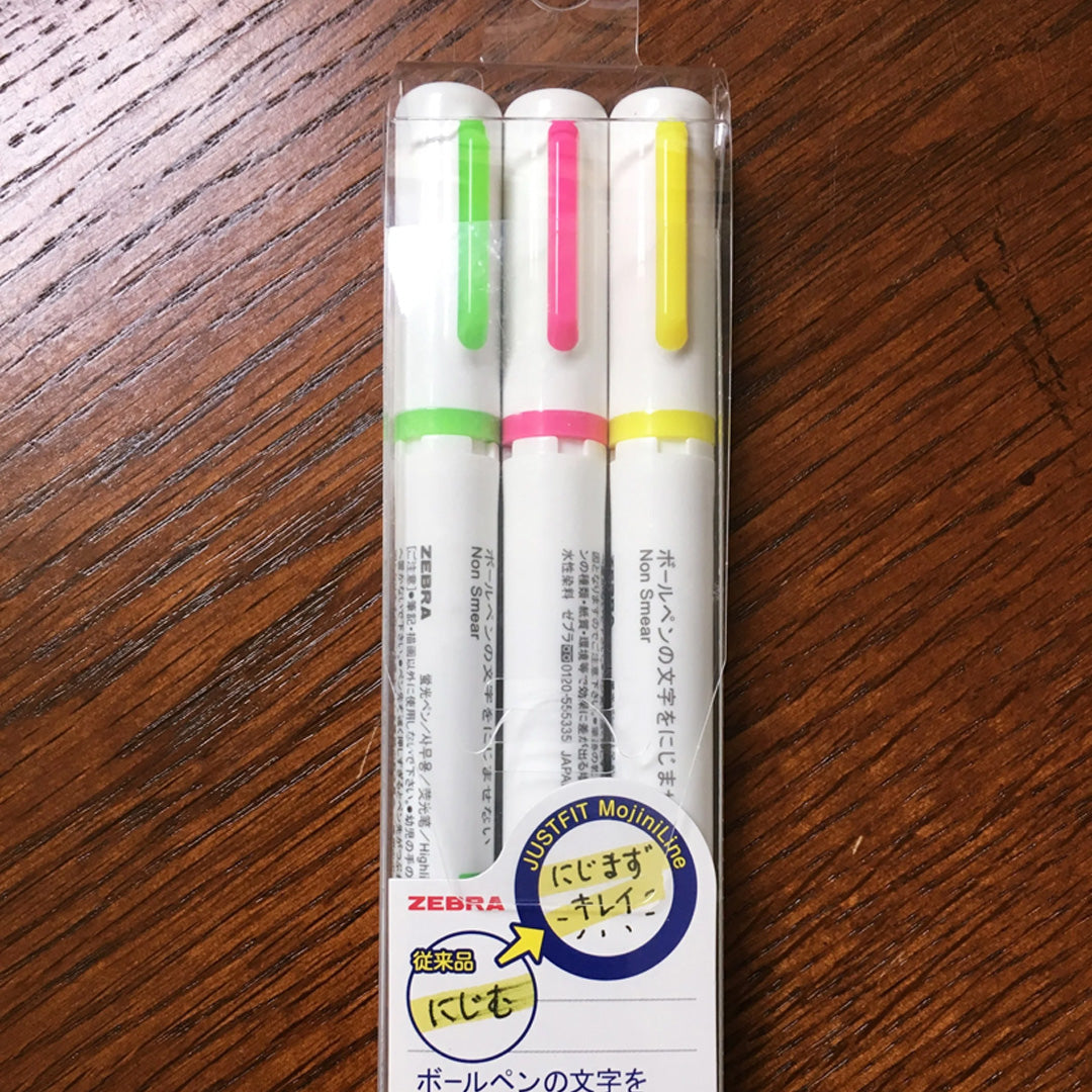 Zebra Justfit Mojini Line Highlighter Set