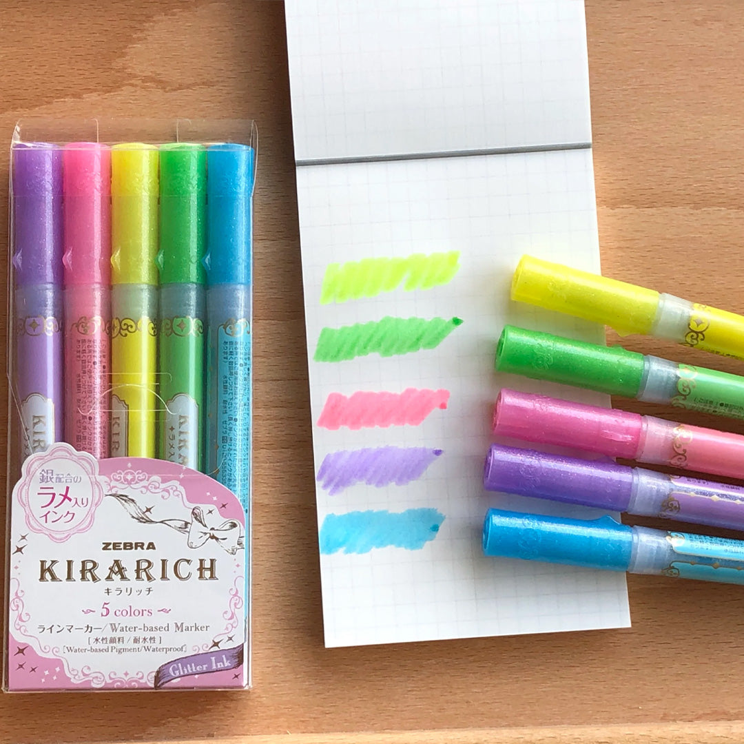 Zebra Kirarich Highlighter Set