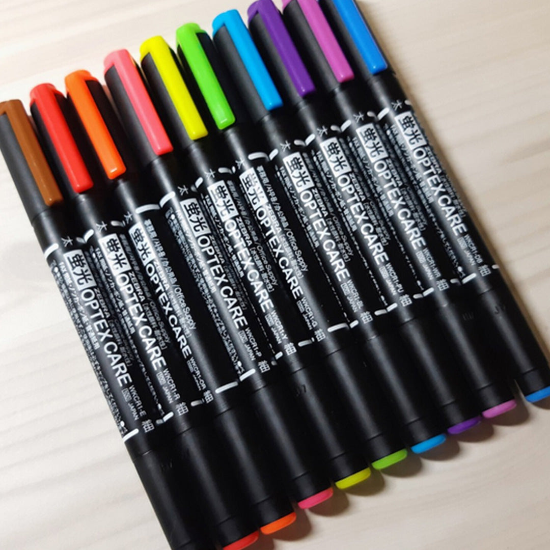 Zebra Optex Care Fluorescent Highlighter Set