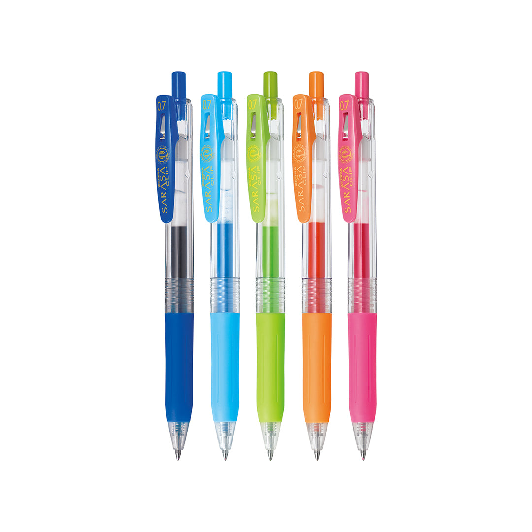 Zebra Sarasa Clip Gel Pen Set - 0.7mm
