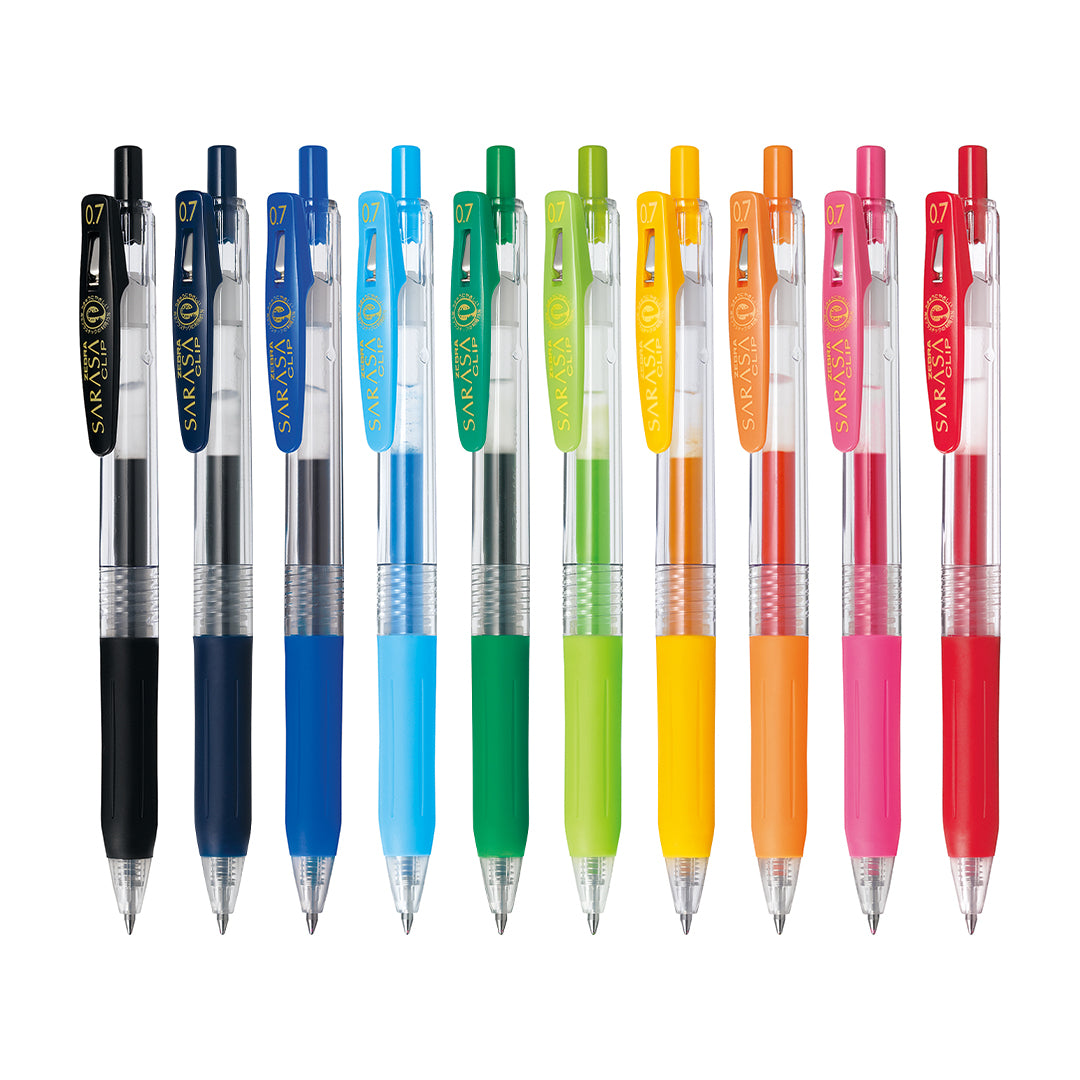 Zebra Sarasa Clip Gel Pen Set - 0.7mm