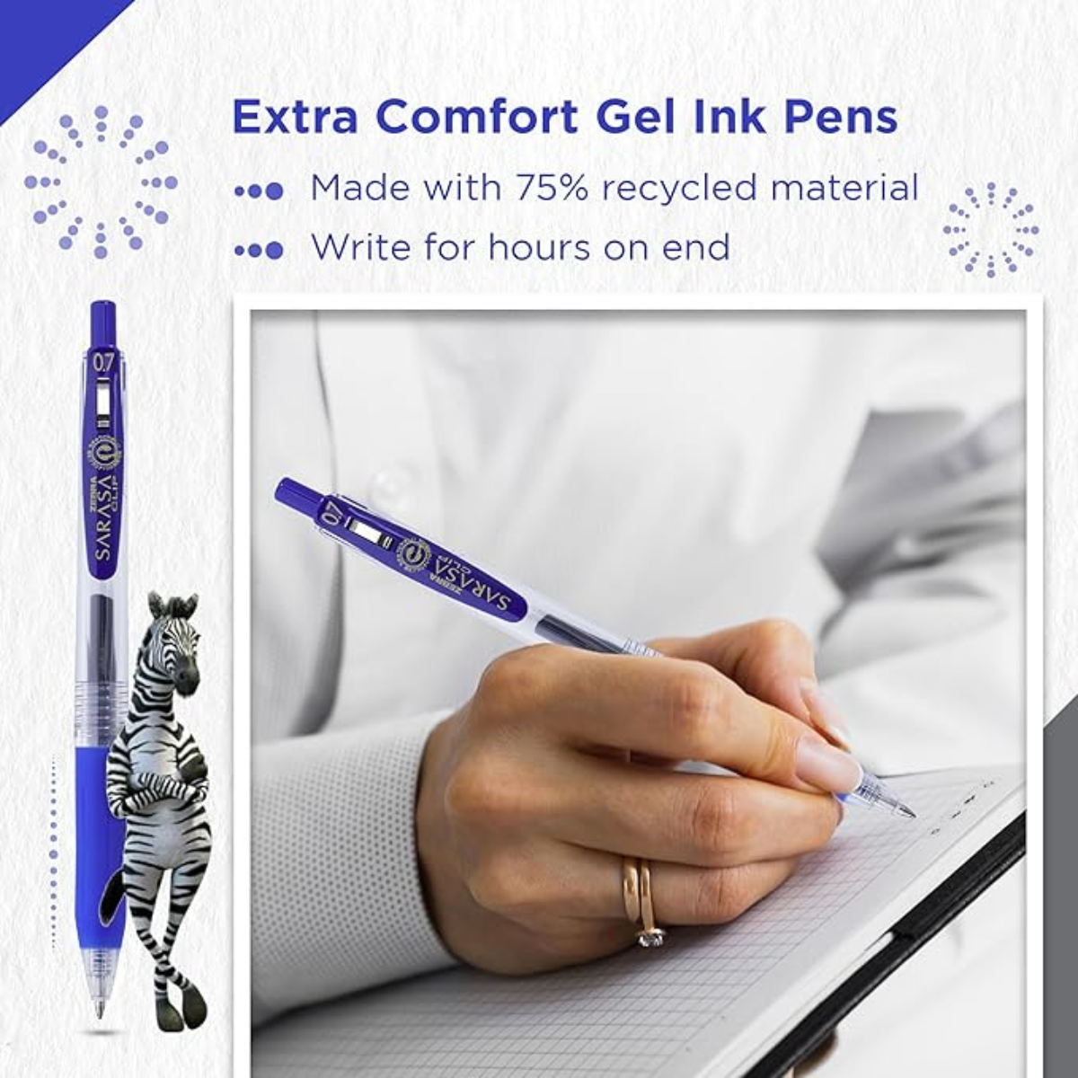 Zebra sarasa Clip 0.7mm Gel Pen